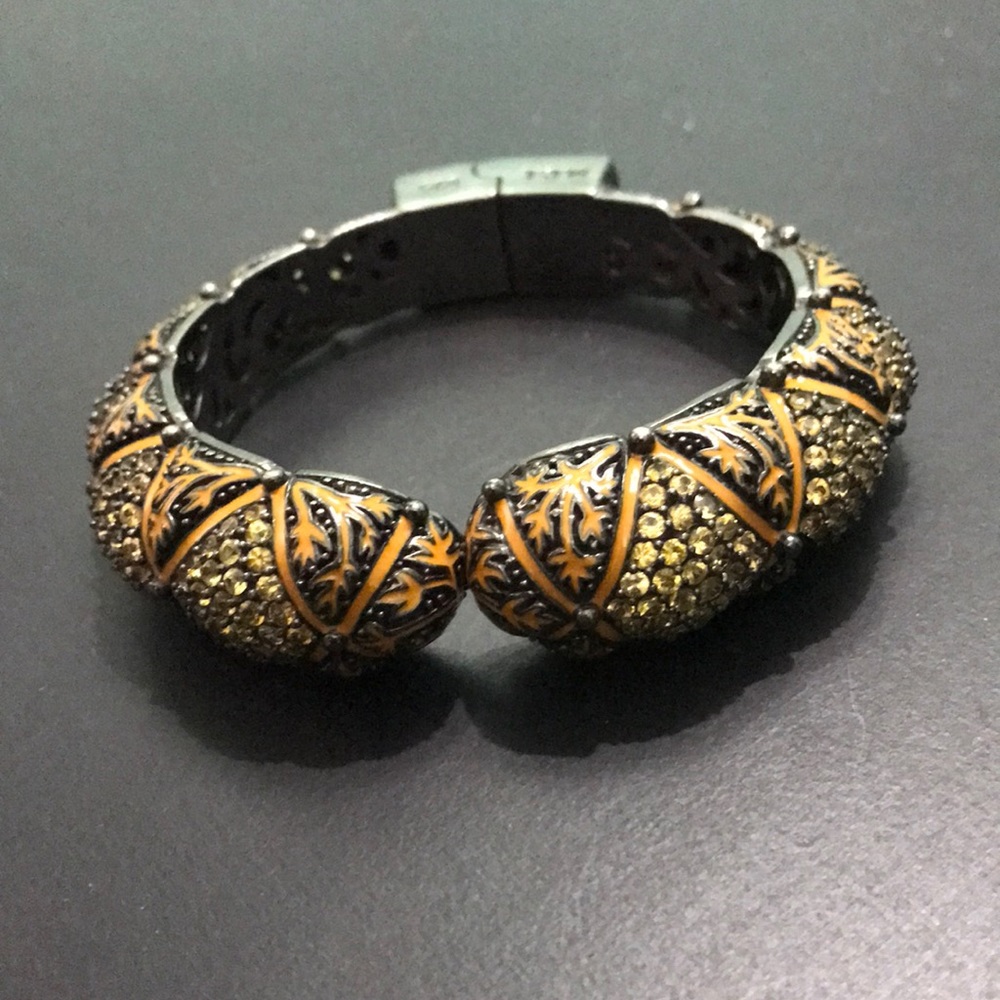 M.C.L yellow sapphire and enamel bracelet